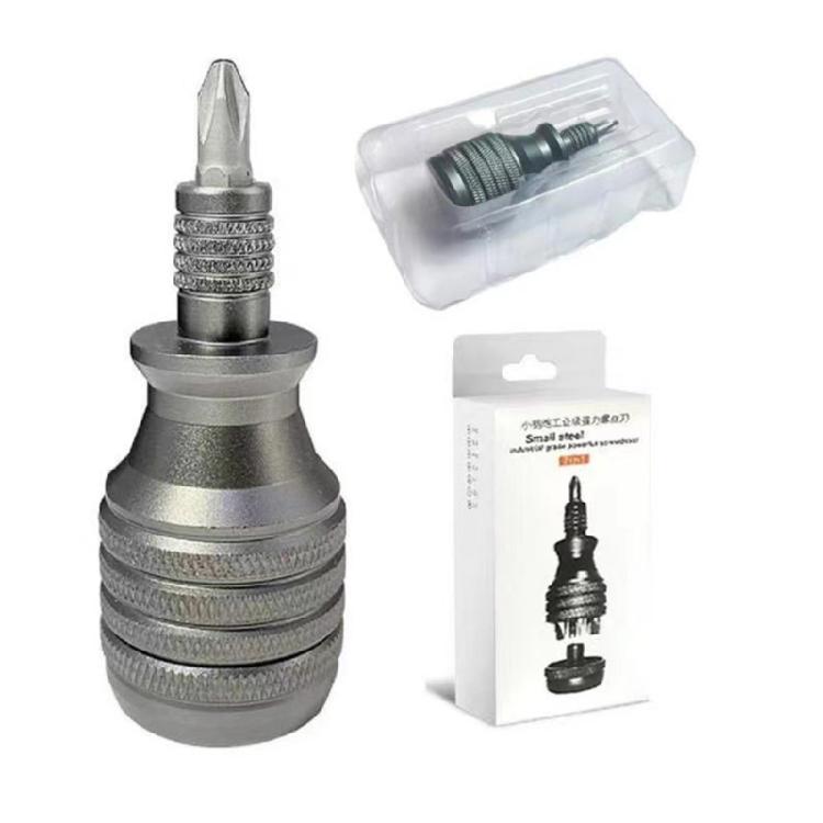 Versatility Alloy Handle Screwdriver with 7Interchangeable Bit PH2 Y1 SL6 SL4 PH0 2.6 for Household Maintenance