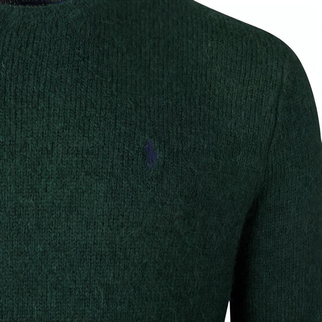 Polo Ralph Lauren Solid Color Crew Neck Knitted Sweater Men sweater Green MNPOSWE16810272-D08