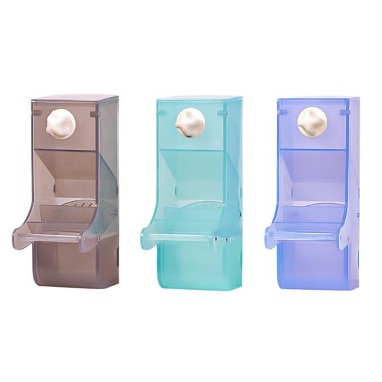 Parrot Feeder Large Capacity Splash-proof Anti-spill Bird Trough Pet Food Dispenser Bird