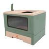 Enclosed Litter Box Foldable Top Entry Drawer Type Prevent Splashing Cat Toilet Box for Adult Cat Kitten