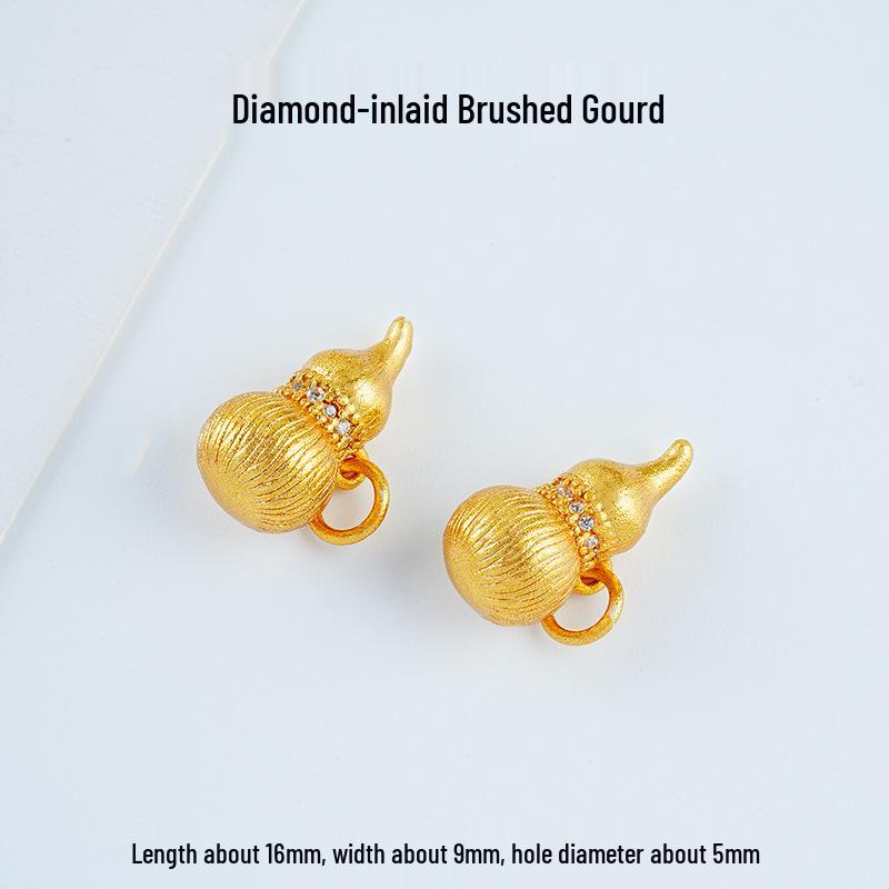 Year of the Horse Sand Gold Non-Fading Drip Oil Beaded DIY Bracelet and Jewelry Accessories.
