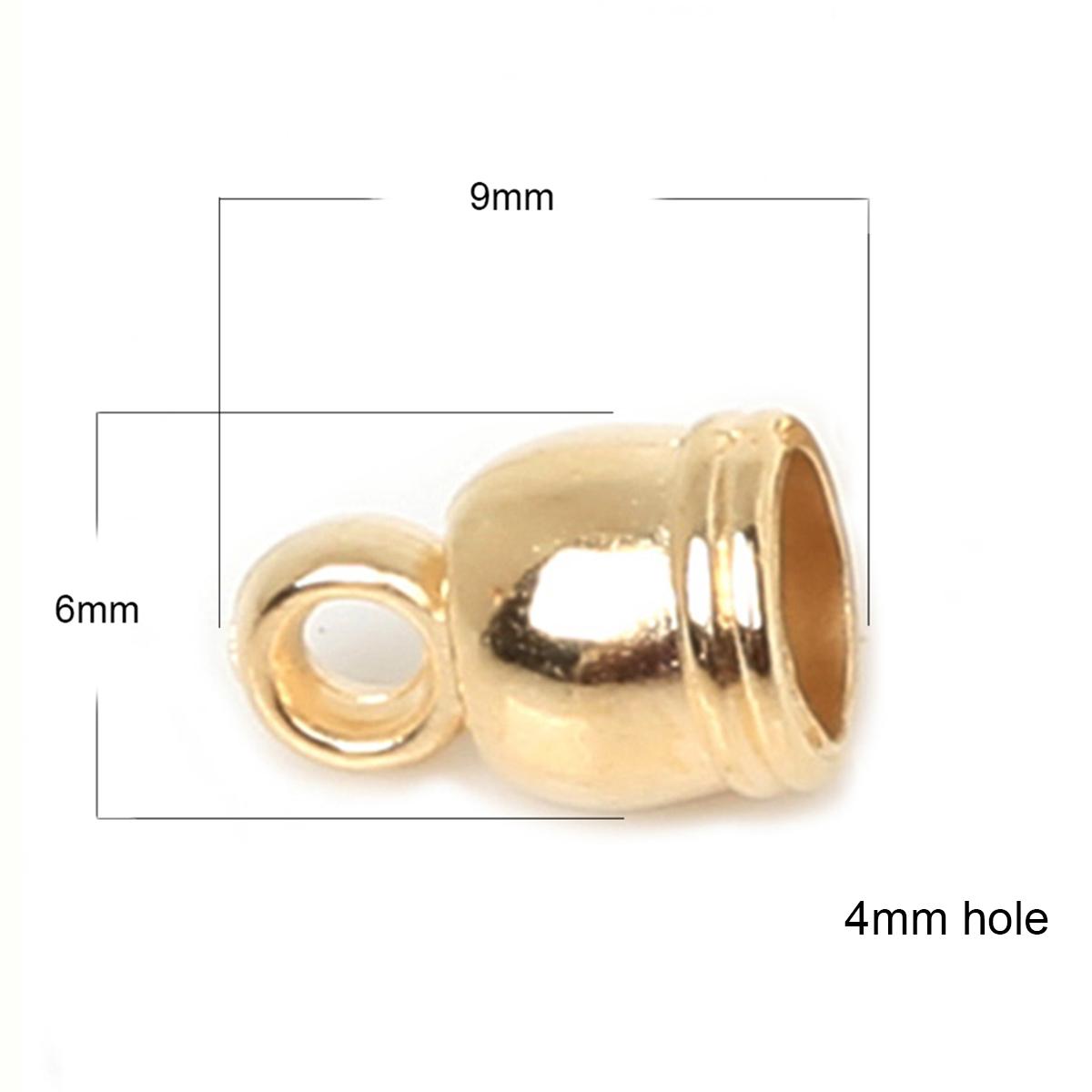 

50 шт., пластиковые ожерелья CCB, наконечники с кисточками, колпачки с бусинами, торцевая крышка для модных ювелирных изделий, ювелирные изделия ручной работы «сделай сам» gold-6*9mm