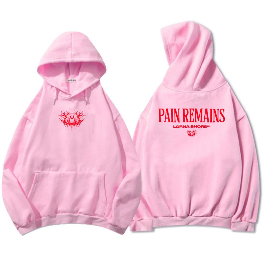 Moletom com Capuz de Manga Comprida de Lã Lorna Shore Masculino Casual Grunge Unissex Streetwear Tops Masculinos