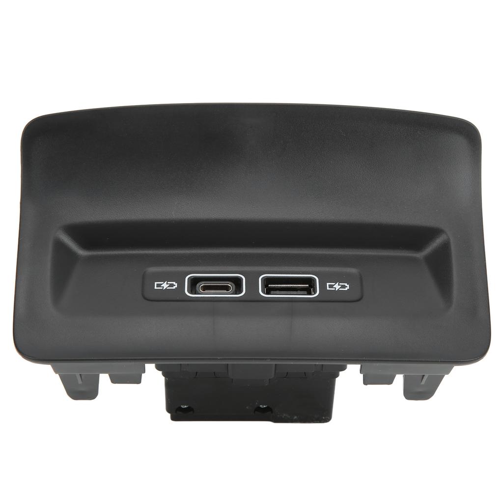 Black Rear Seat USB Charger Port Socket 5QD035726L Replacement for KODIAQ KAROQ 2017+