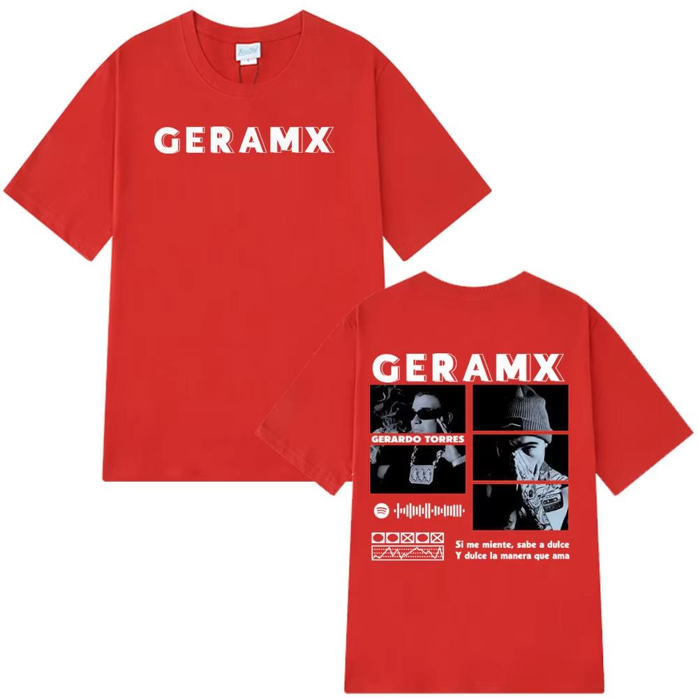 Rapper GERA MX Tour Album 2026 Graphic Tshirt Unisex Women Fashion Tshirts Casual pure Cotton Gothic Punk Tshirts Streetwear