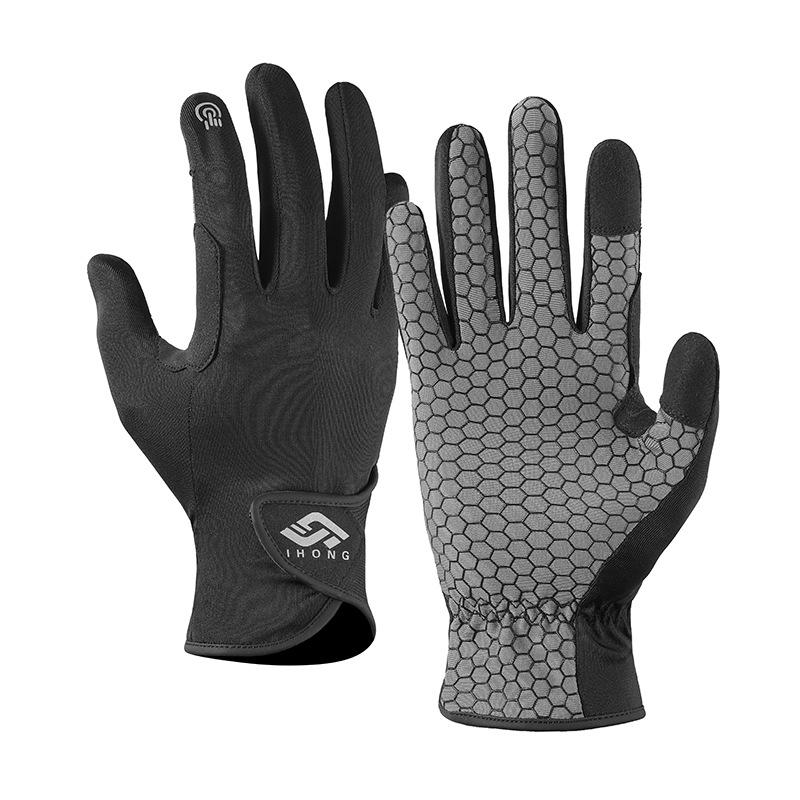 Ice Silk Gloves Breathable Anti-UV Cycling Fishing Hiking Gloves Men Women Sunshade Non-Slip Outdoor Sport Touchscreen Gloves
