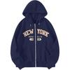 New Fashion Letter Print Zipper Sweater Men's and Women's Autumn and Winter Casual Fleece Hoodie