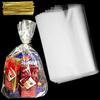 Symbiontia 50 Pcs 14x18 Inch Cellophane Wrap Cello Cellophane Treat Bags Clear Flat for Gift Wrapping, Bakery, Cookie, Candies, Dessert, Baskets