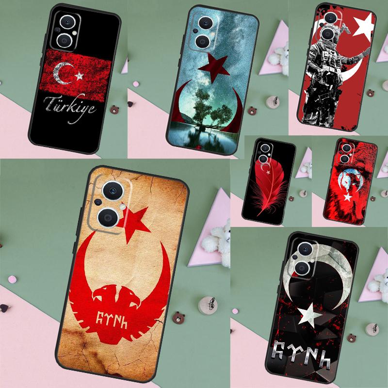 Turkey Turkish Flag Case For OPPO Reno 15 Pro 15F 10 11 12 13 13F 14 14F 8 7 Lite 8T OPPO Find X9 X8 X6 Pro Cover