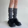 Wool Knit Leg Warmers Winter Autumn Japanese JK Style Slouchy Socks for Girls Solid Color Calf Socks Thermal Layering Essential