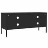 TV Stand in Black 105 x 35 x 50 cm Steel