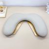 Wooden Base Foldable Nail Pillow U-shaped Nail Art Stand Nail Arm Rest Cushion  Nail Art Tool