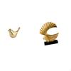 Birds Wave Figurine Sculpture Resin Artwork Ornament for Desktop Office Living Room Bedroom