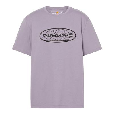 Timberland Short Sleeve Back Graphic T-Shirt, Unisex, Adult, Purple Ash, Size L (TB0A4185EG71)