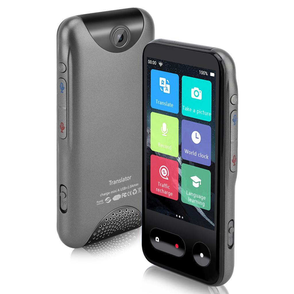 Language Translator Portable Two Way Translator Voice and Photo Translation Bluetooth Online Offline for International Meeting