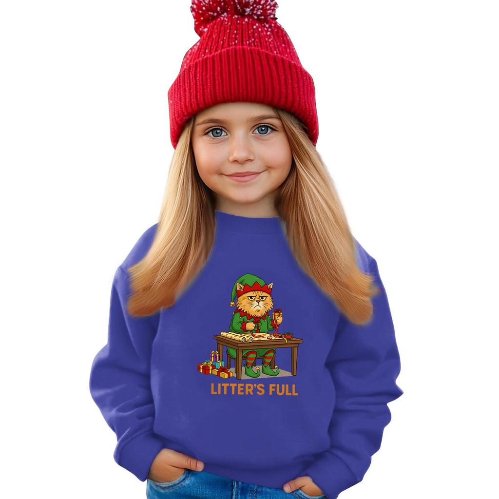 Kinder Sweatshirt Jungen Mädchen Rundhals Sport Sweatshirt Lässiger Pullover Sweatshirt Sportshirt