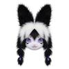 Kig rabbit fursuit single head hood Furui control cute rabbit ears Lolita cos wearable