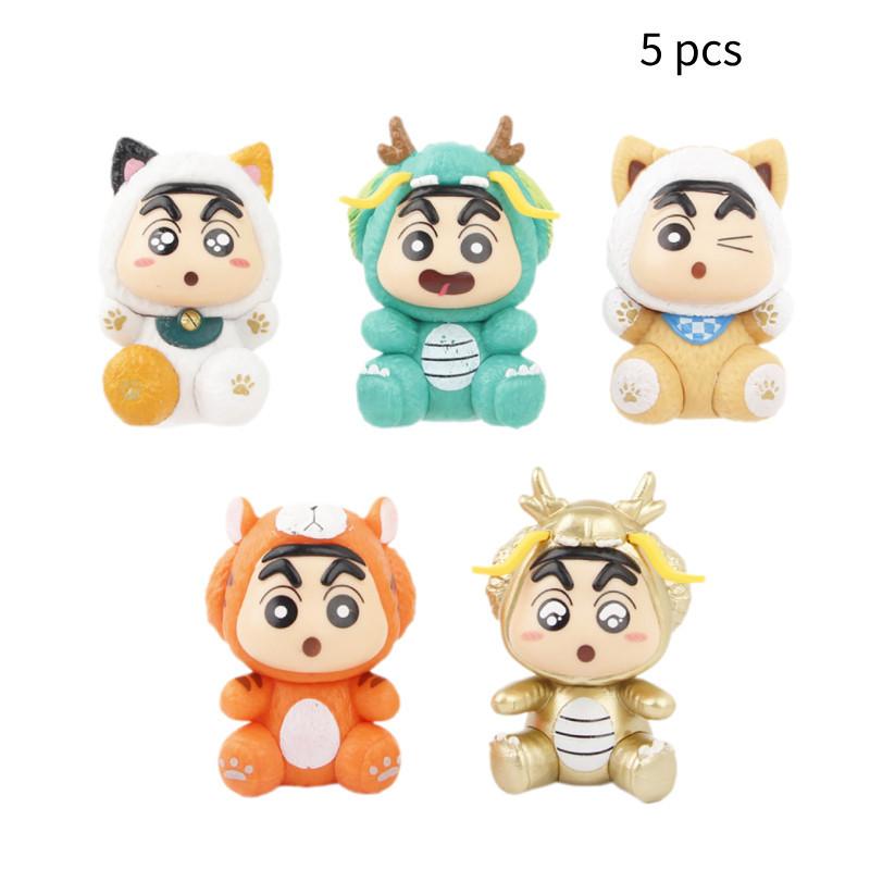 Pvc Crayon Shin-chan Dragon Year Limited Edition Car Decoration Blind Box Toy Figurine