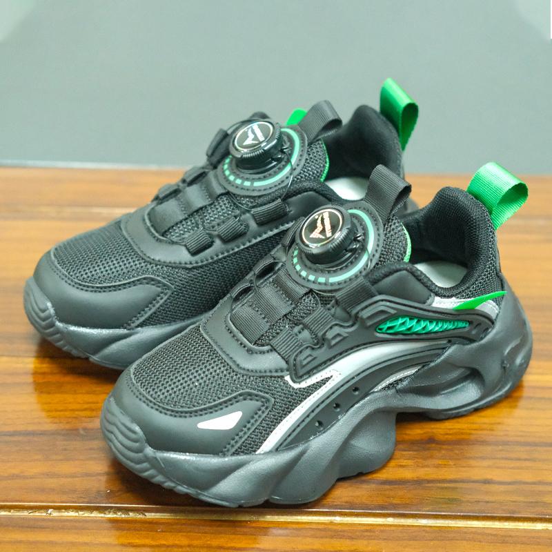 

Black Boys Sneaker Fashion Children Shoes Breathable Lightweight Kids Platform Casual Sneaker Sports Tennis Shoes for Boy 39 чорний