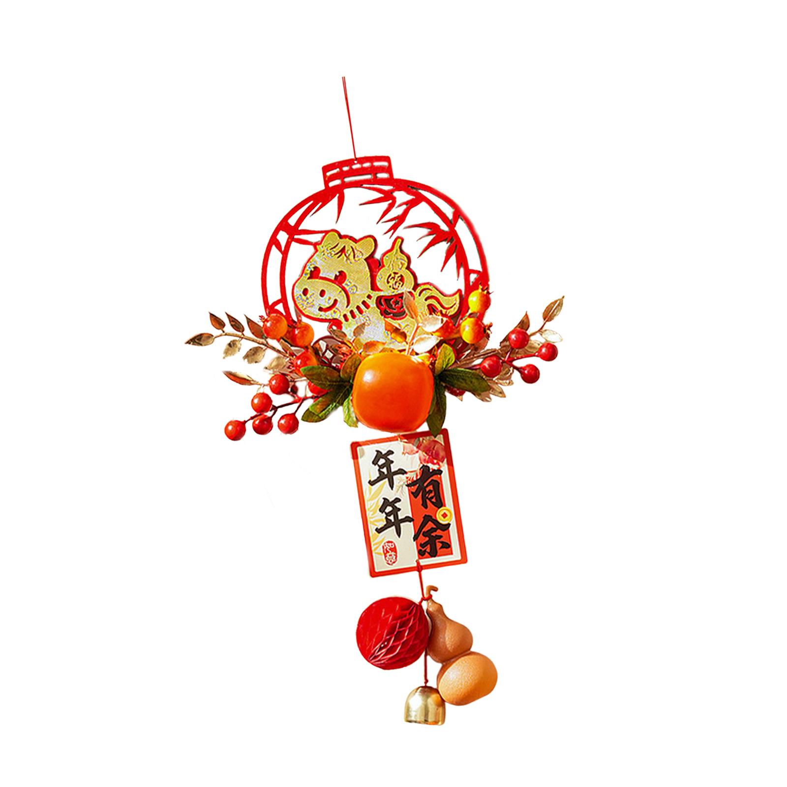 

New Year’s Decor Door Hanging Ornament Chinese Lunar Festival Pendant for Home Office Wall Window Decoration