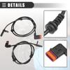 Motoforti Front Rear Left Right ABS Sensor, Wheel Speed Sensor, for Mercedes-Benz GLK250 2013-2015, Plastic, No.2045401317/2049053105, Black, 4pcs