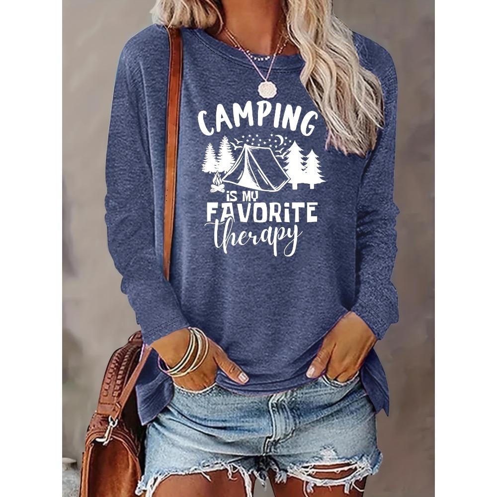 Fashionable crew-neck women's long-sleeve T-shirt, casual style, perfect for autumn commuting and daily wear