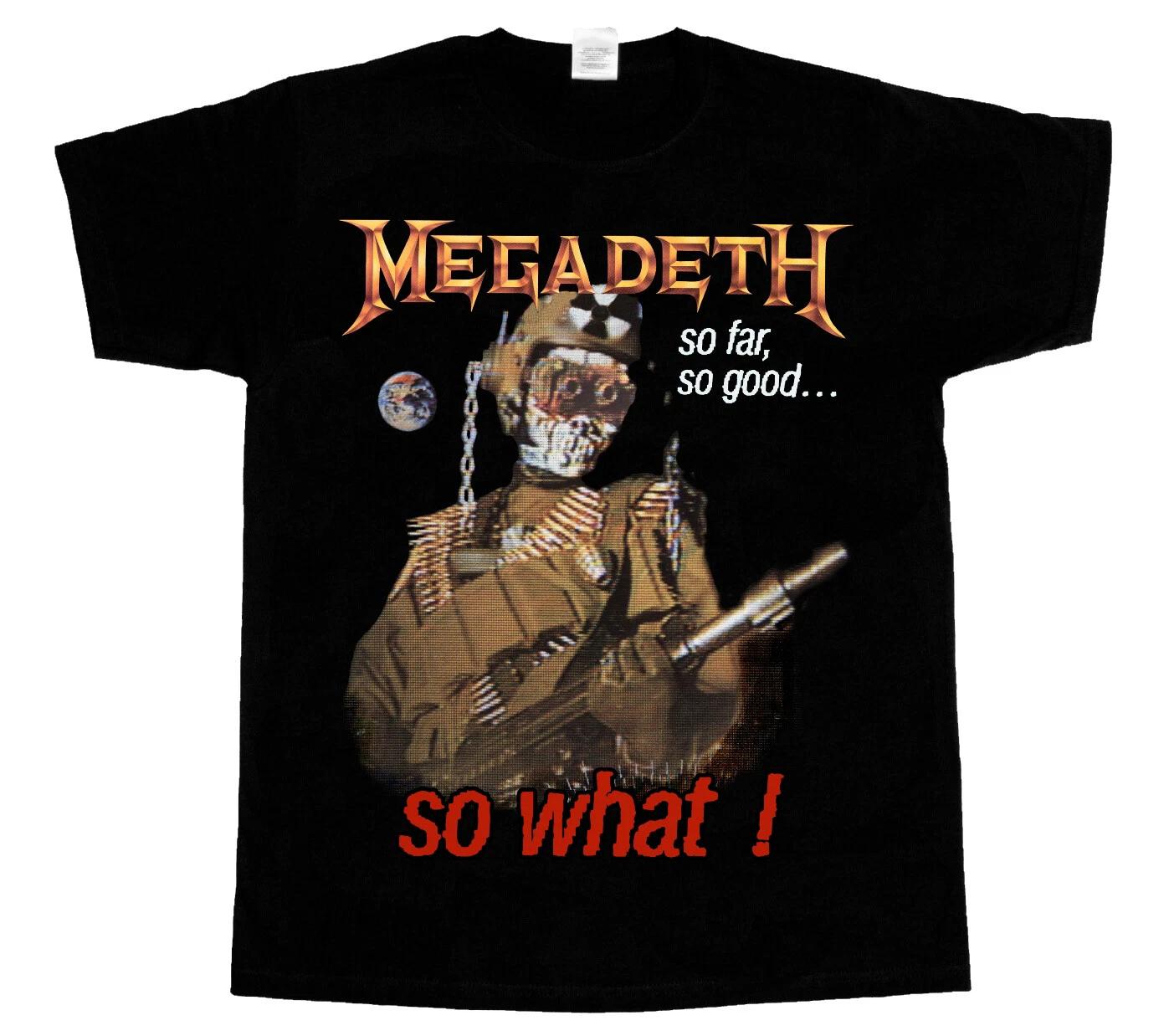 MEGADETH KILLING IS MY BUSINESS SO FAR SO GOOD SO WHAT TSHIRT Unisexs and Womens same highquality pure cotton streetwear S