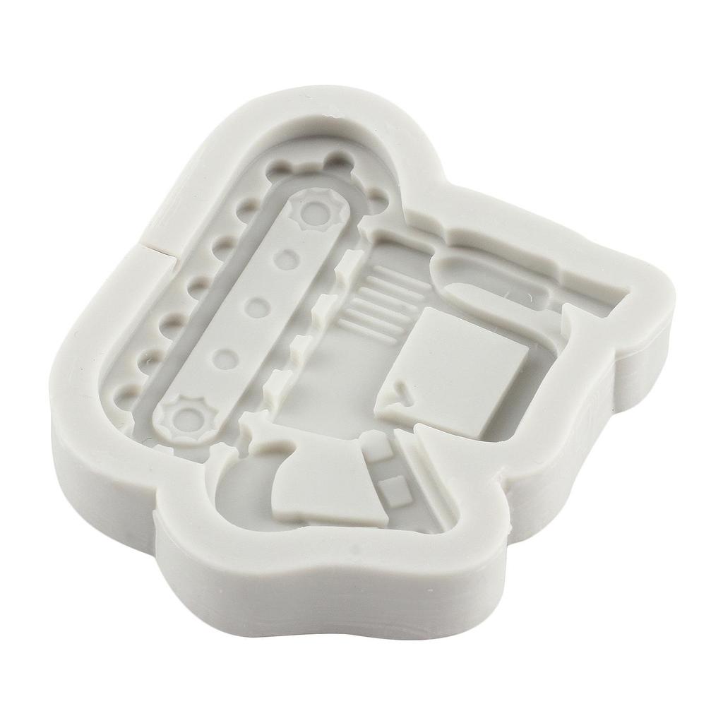 Construction Truck Silicone Mold Bulldozer Crane Excavator Fondant Molds Cake Decorating Tools Theme Cake Dessert Decorated Chocolate Candy Mold