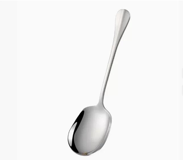 

1/2Pcs Kitchen Flatware Salad Serving Utensils For Pasta Noodles Metal Serving Spoon Stainless Steel Large Rice Spoon Ergonomic