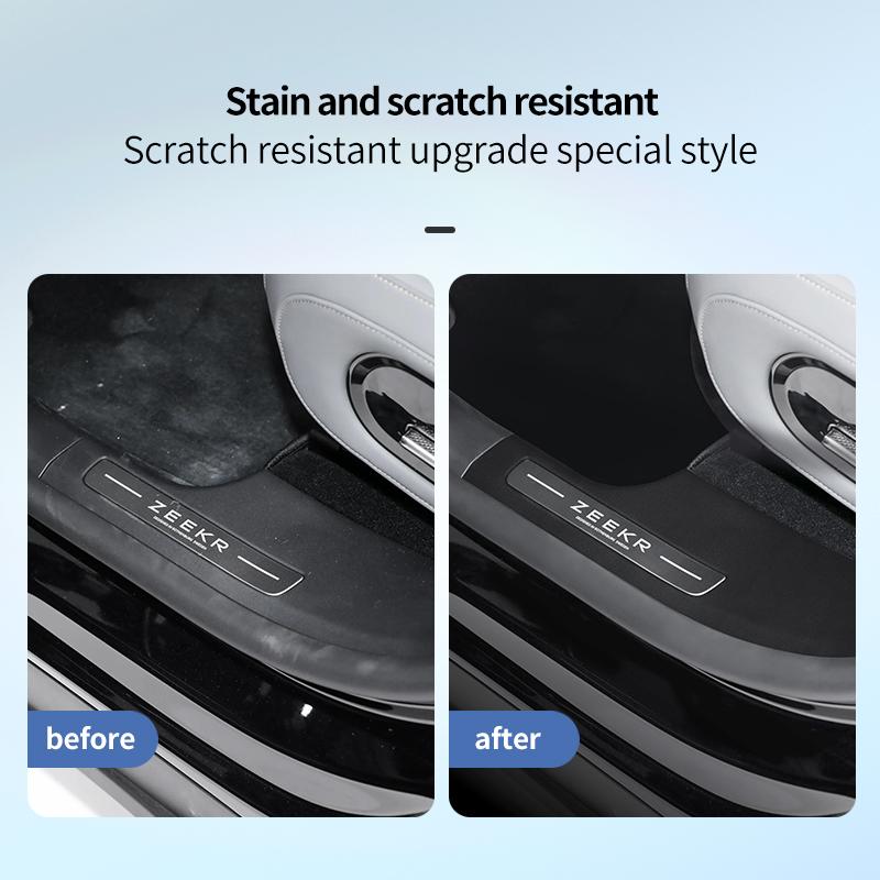 For Zeekr 7X leather car Door Anti-kick Pad Door Protective Pad Interior Special Threshold bar Car Modification Accessories