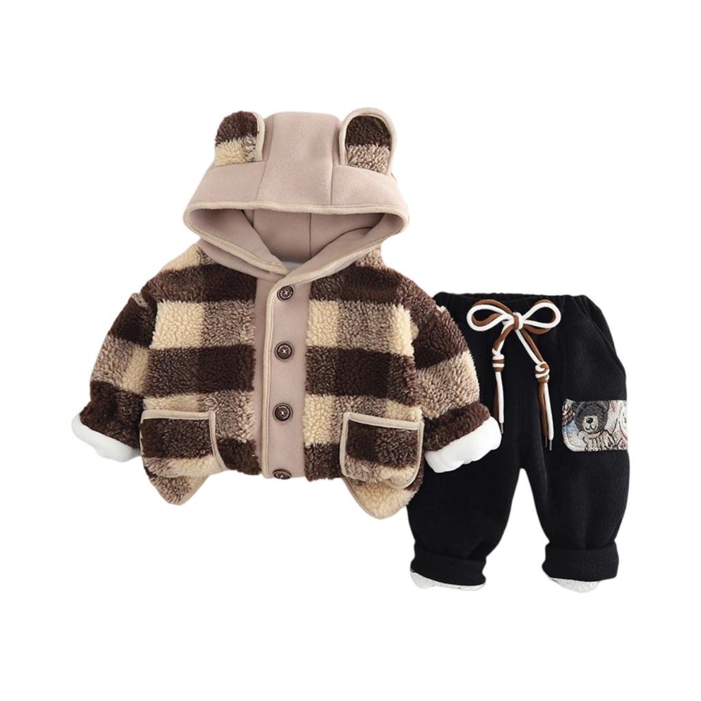 Kids Casual Long-Sleeve Set, Comfortable Daily Wear Outfits