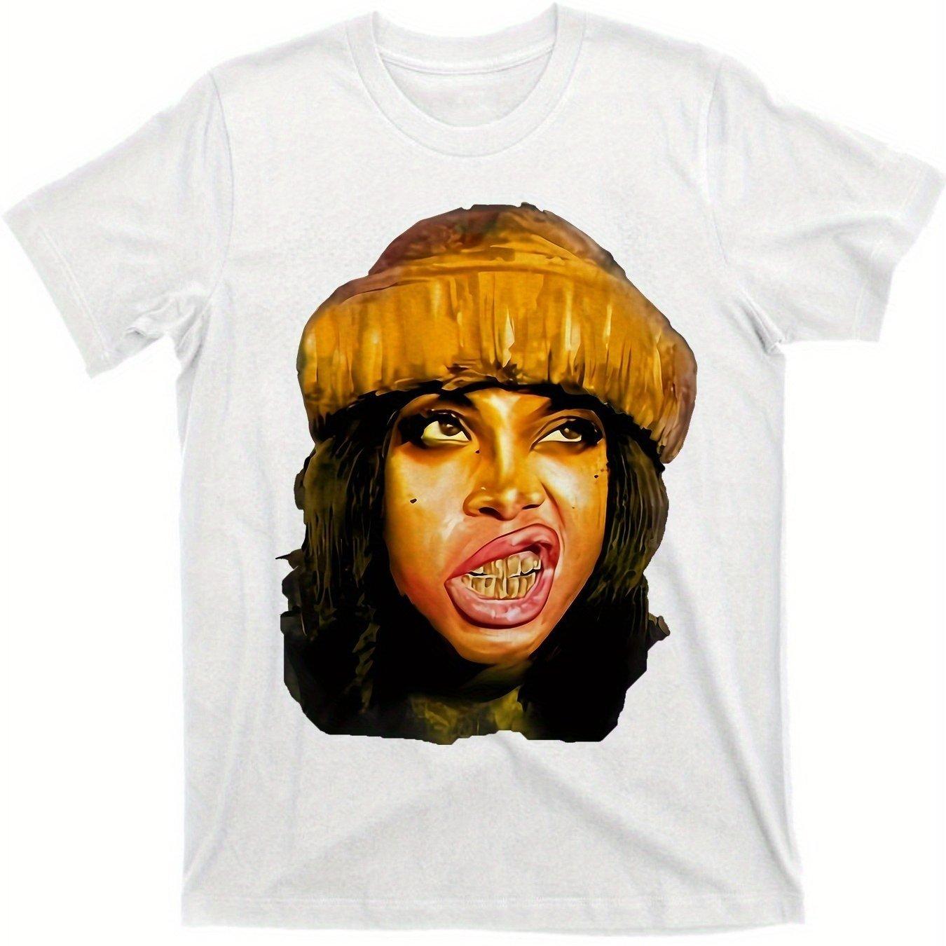 American Street Hat Cartoon Face Tshirt Unisexs Tshirt Summer New Style Unisex Casual Fashion Tshirt S