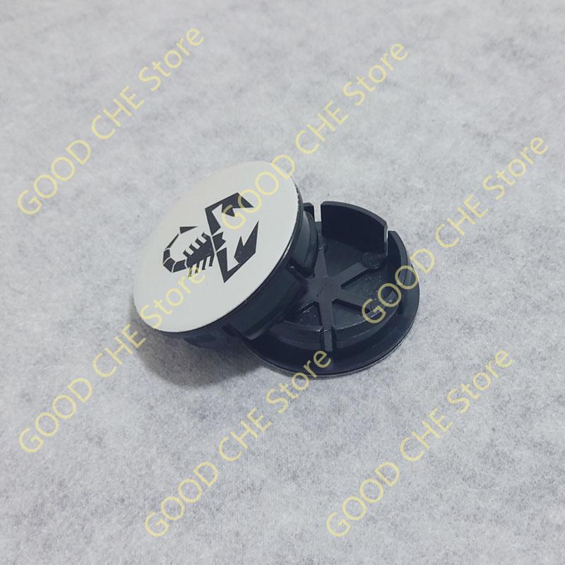 4pcs 50mm For Scorpion Abarth 5CC 1100 500 595 Alloy Auto Wheel Rim Center Cap Cover Hub Dust-proof Covers Styling Accessories