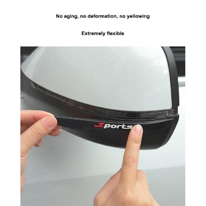 Car PVC Door Protectors Thickened Anti-scratch and Anti-bump Strip Sport Styling Body Decoration Rubber Exterior Parts 4PCS Interior Mirrors 6