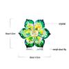 Hand-Woven Multi-Faceted Color-Changing Snowflake Flower Brooch for Suits - Unisex