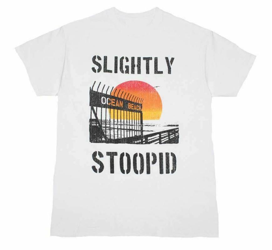 Унисекс брендовая футболка летний топ футболки Slightly Stoopid Ocean Beach Gate Футболка Забавные топы Футболка S