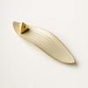 Boat Shape Zongzi Incense Holder Mini with Zongzi Leaf Base Incense Stick Burner Zen Style Traditional Aromatherapy Ornament