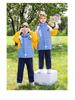 Children’s School Uniform Windbreaker Set for Spring and Autumn - Three-Piece Outfit for Kindergarten and Primary School