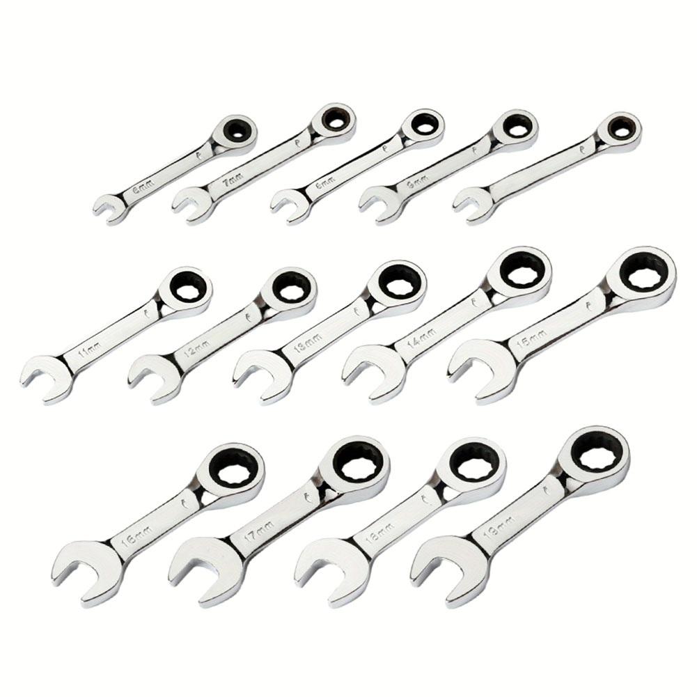 Short Handle Ratchet Wrench 1Pcs Wrench Spanner Alloy Steel Auto Repair Tool Precision Ratchet Ratchet Socket New