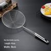 Large Stainless Steel Long-Handled Ladle & Skimmer for Hot Pot, Fried Food, and Noodle Straining