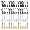 12PCS Elegant Shower Curtain Hooks With Stainless Rings Smooth Sliding for Bathroom Curtain Hangers