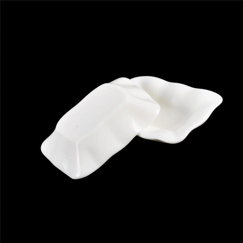 10Pcs Dollhouse Miniature Resin Trays Plates Doll Mini Food Dishes Tableware