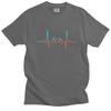 Electronic Games Heartbeat T Shirt Unisex Cotton Tshirt Graphic Tees Short Sleeves Game Controller Tshirts Fitted Clothing Merch