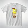 Cartoon Graphic Tee Harajuku Streetwearspliced Character Printunisex Cotton Tshirtcasual Short Sleeveaesthetic Novelty Top