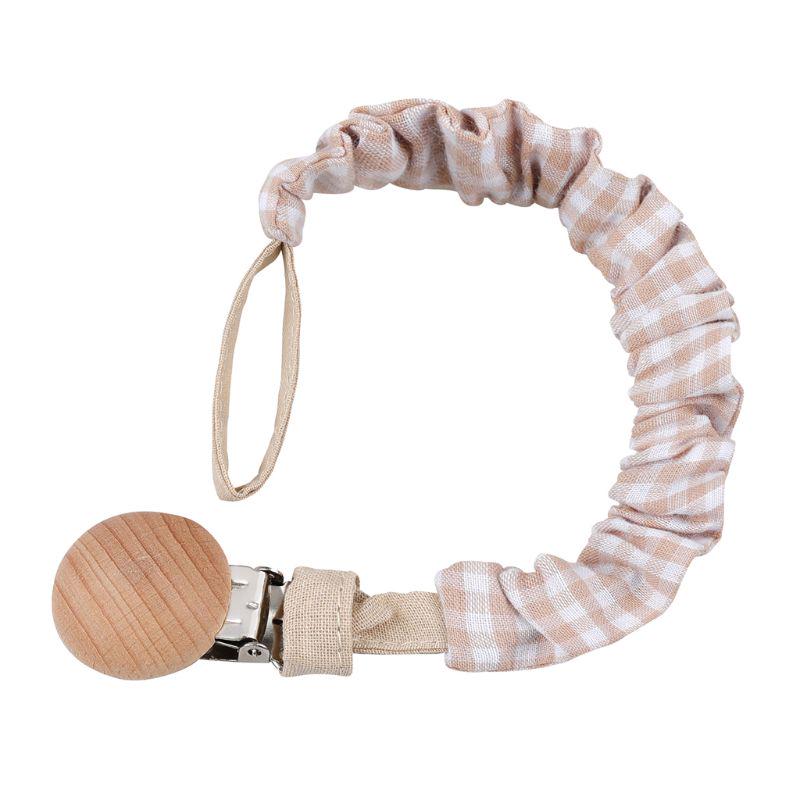 Baby Infant Cotton Pacifier Clip for Newborn Teething Soother Chew Dummy Chains