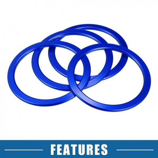 AC Air Vent Outlet Cover Ring Trim for Toyota Tundra 2014- Blue (Set of 4)