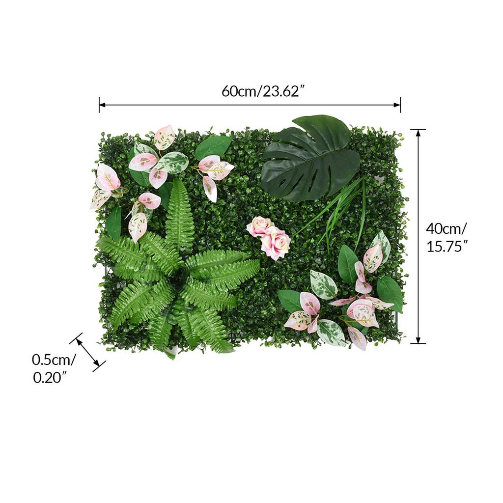Green Artificial Plants Wall Carpet Decor Artificial Green Wall for Backyard