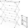 3-Layer Cooling Clothes Rack Collapsible Laundry Stand Clothing Rack Clothes Airer  Balcony