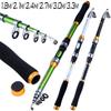 SOUGAYILANG Fishing Set Portable Telescopic Fishing Rod and 6BB 5.2:1 Gear Ratio Metal Spinning Fishing Reel Left Right Hand