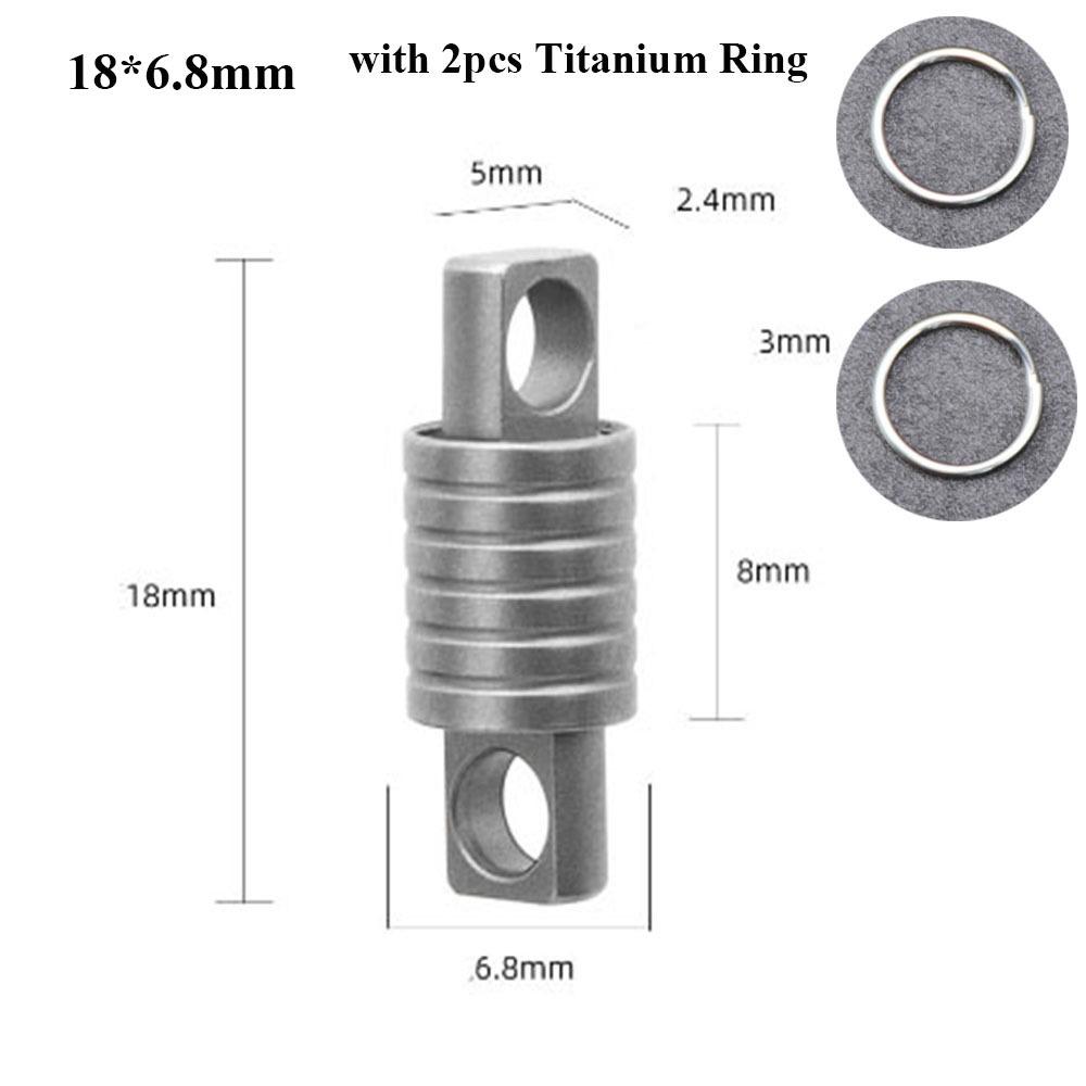 Portable Brass Keychain Ultra-light Car Key Ring New Titanium Alloy Keychain Outdoor Small Tool